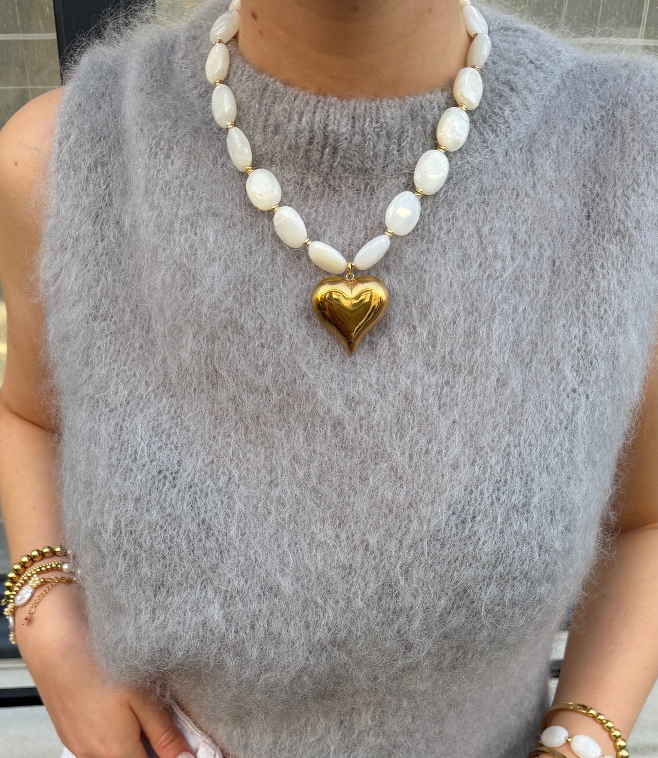 Necklace Amore Rosa - Yellow