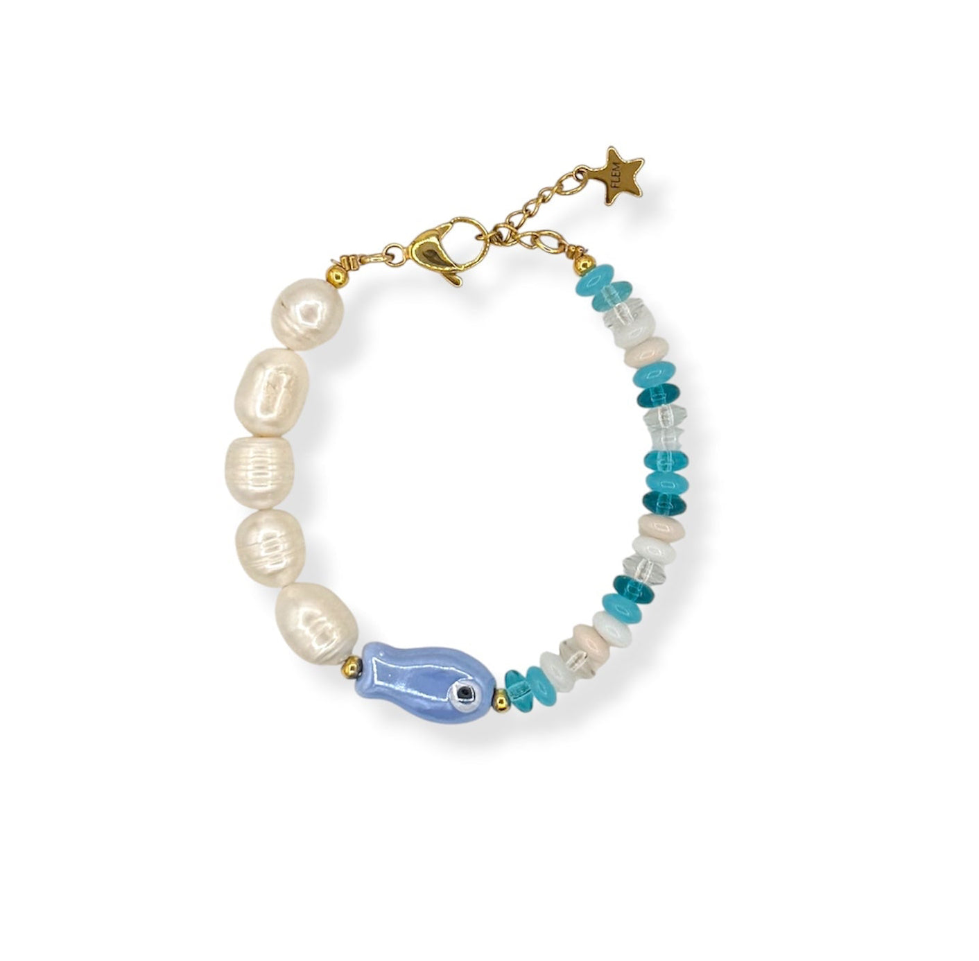 Bracelet Fish blue