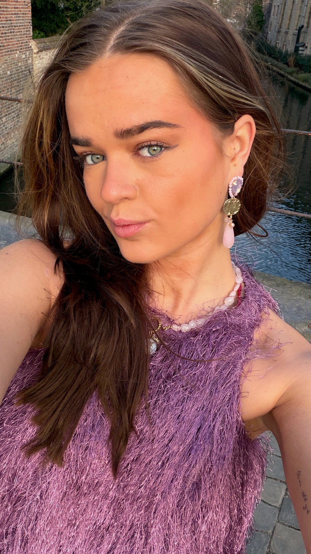 Earring Bondi - Pink