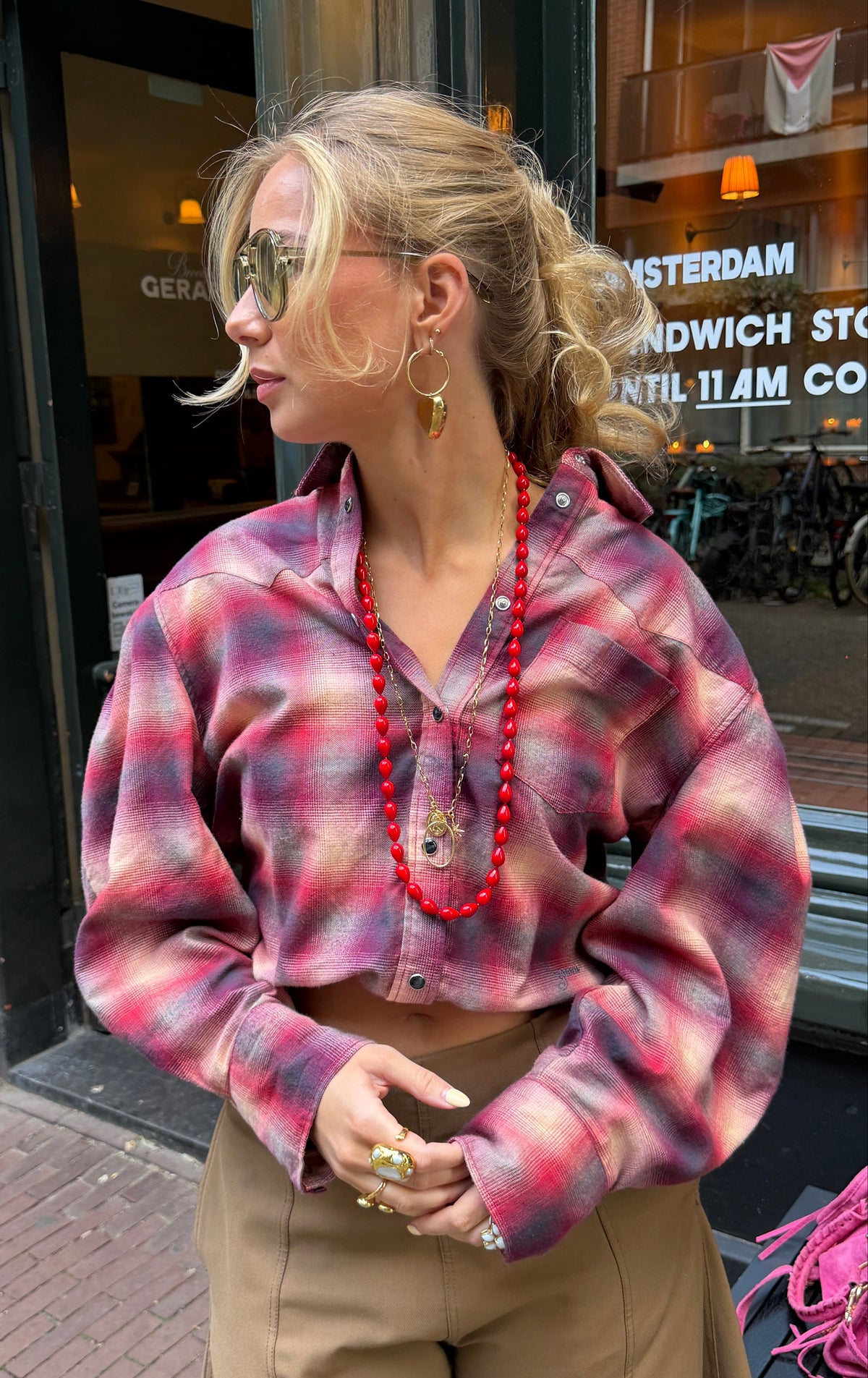 Necklace Sage - Red