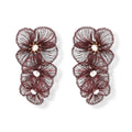 Earring Roos - Burgundy